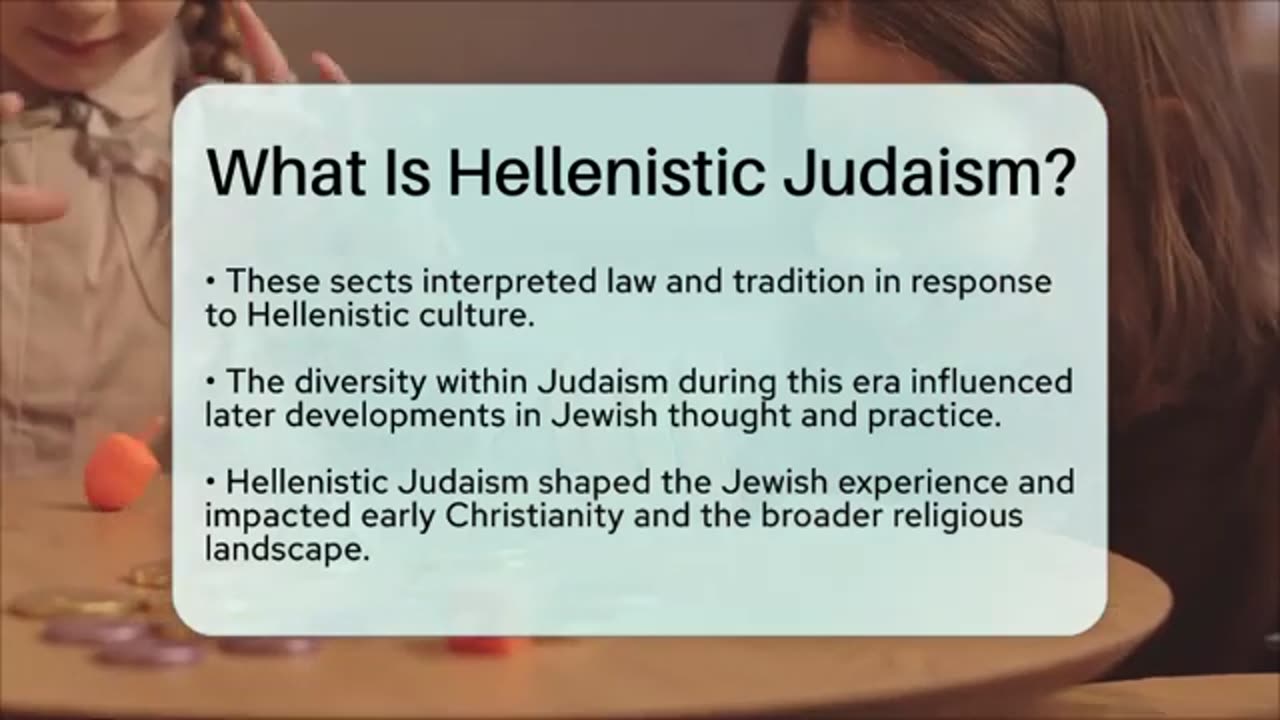 Che cos'è l'ebraismo ellenistico? DOCUMENTARIO i farisei e i sadducei di 2000 anni fa erano ebrei di cultura greca erano delle sette greco-giudaiche per quello usavano la moneta con il conio di Ercole al Secondo Tempio di Gerusalemme