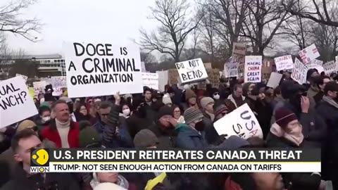 "News Graphic on Trump's Intent to Annex Canada" | World News | 