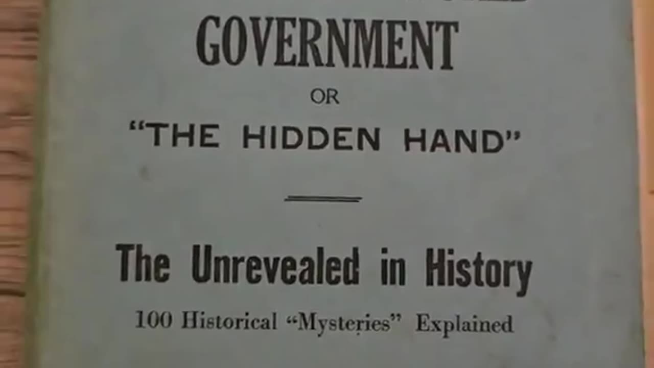 🚨 WOMAN FINDS 1926 BOOK EXPOSING THE “HIDDEN HAND” CONTROLLING THE WORLD