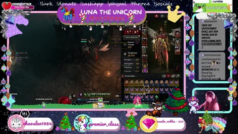 Winding down the night with some Diablo IV. Are ya'll ready for Christmas??