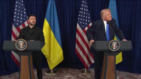 Trump Speaks During Bilateral Meeting With Ukrainian President