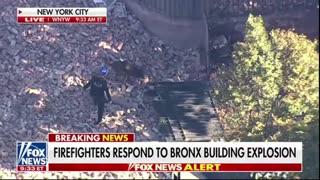 Gas explosion in New York causes building to COLLAPSE.