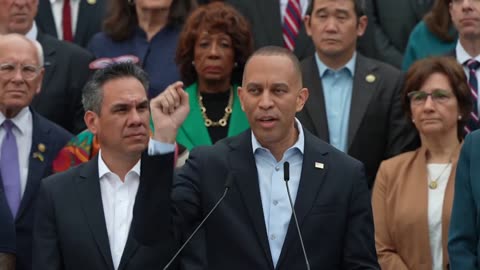 Trump posts AI video mocking Schumer, Jeffries amid shutdown talks