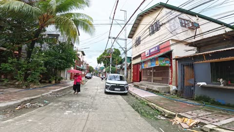 The Under Repair Mustasa Street in Marikina City in the Philippines