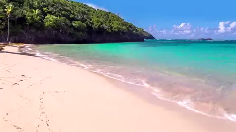 Soft Tropical Ocean Waves for Deep Sleep, Meditation, Yoga & Focus | Relaxing Beach Sounds
