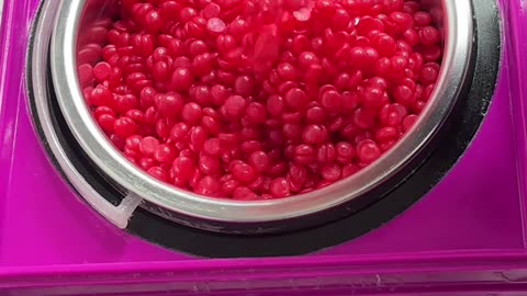 Melting Sexy Smooth Cherry Desire Hard Wax | Waxing Demo Tutorial by @trueblounge