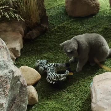 When your cat thinks he's Mufasa😂😺🦁