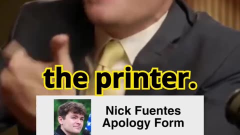 Nick Fuentes: "Just Got Back From My Trip"