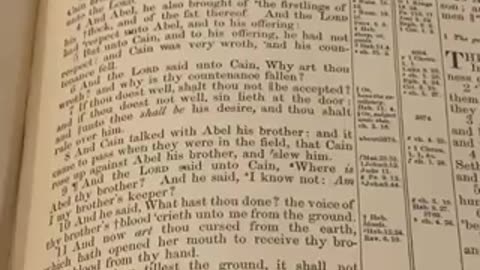 1885 Bible revealing so much knowledge about Genesis