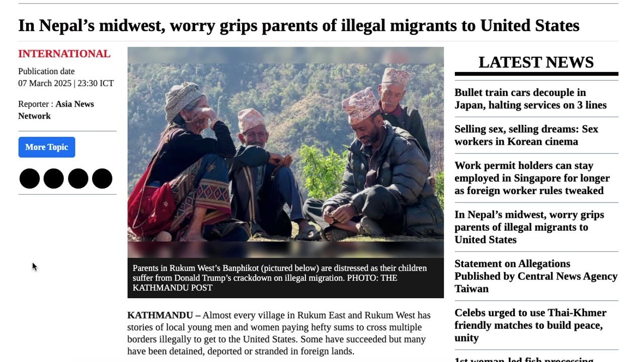 Master GongSun Taoism - Taoism Applied to the News - Worry grips parents of illegal migrants to US