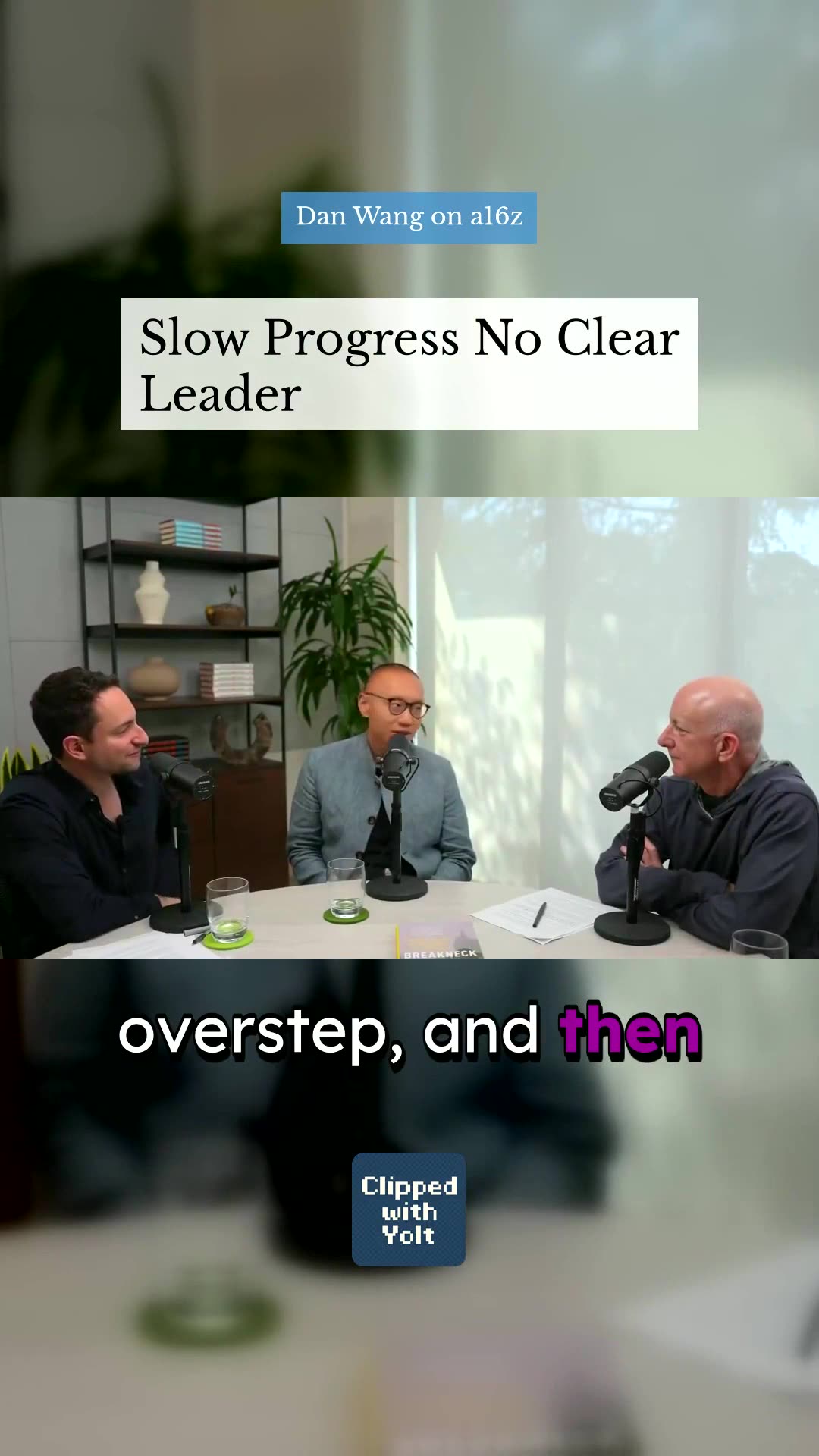 Steady Grind, No Clear Winner - Dan Wang on a16z #progress #competition