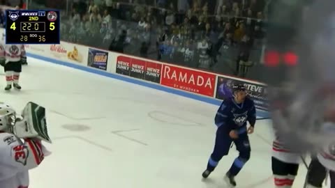 Elmira River Sharks vs Watertown Wolves Line Brawl December 15, 2023