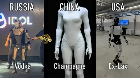 Comparing robots. What have they been drinking? #idol #xpeng #iron #tesla