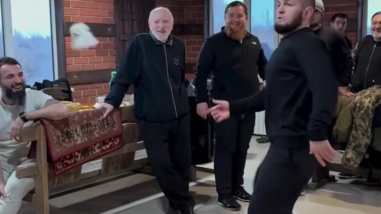 Khabib Nurmagomedov Shows Off His Juggling Skills while Hanging Out with His Friends