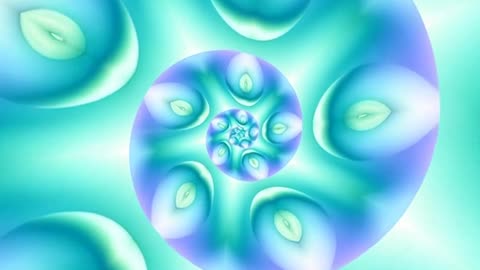 Cool-Colored Mesmerizing Spiral Pattern Visual