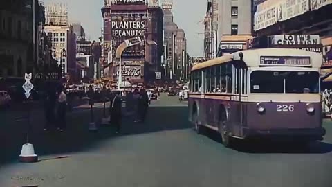 New York 1940s: Times Square in Color