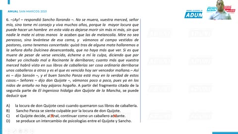 ANUAL ADUNI 2021 | Semana 13 | Literatura S2