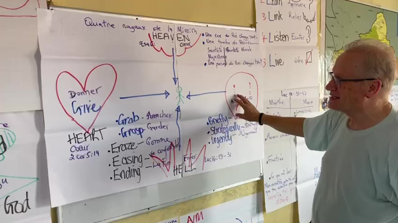 Central African Republic: Richard Sharpe shows the One Wish Bracelet