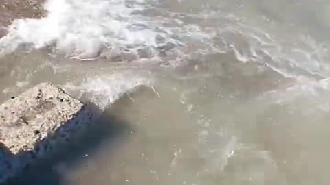Wave Break #lakemichigan #nature #waves