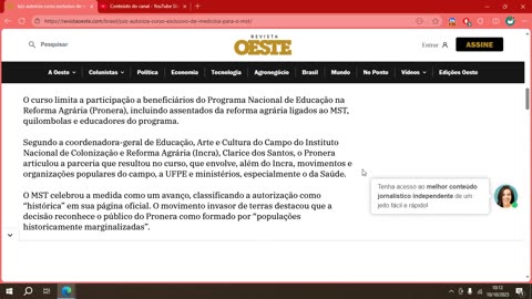 Juiz autoriza curso exclusivo de medicina para o MST.mp4