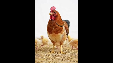 Mother hen called… one chick came late 😳🐣