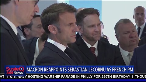MACRON REAPPOINTS SEBASTIAN LECORNU AS FRENCH PM
			