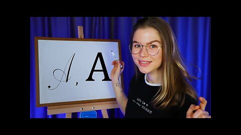 ASMR Russian Alphabet #2. (Cyrillic Cursives, Vowels and Consonants included) Soft Spoken