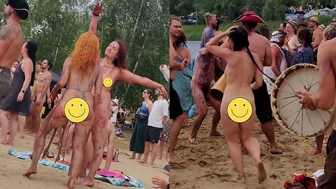 Wild dance on the beach part 1