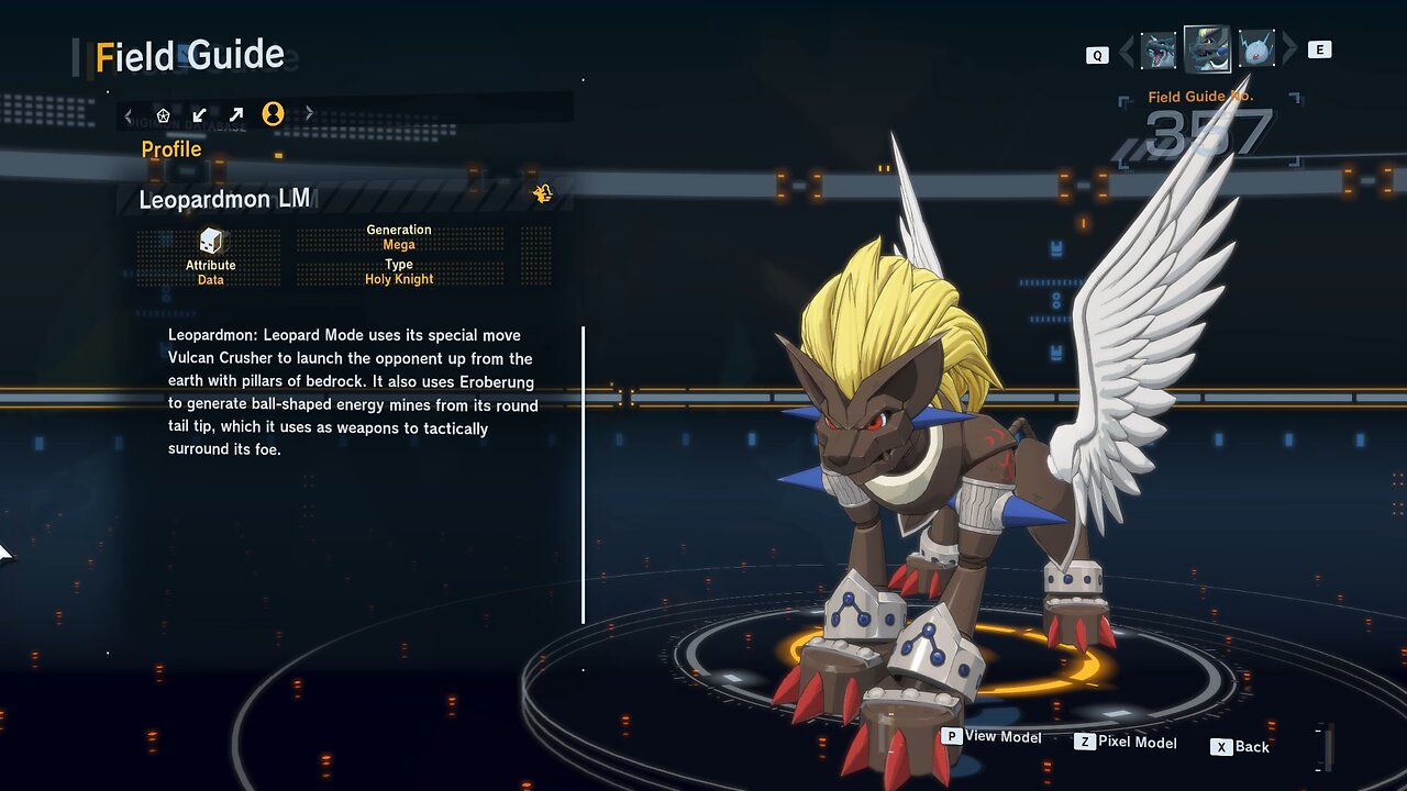 leopardom LM all digivolution/de-digivolution/profile Digimon Story Time Stranger