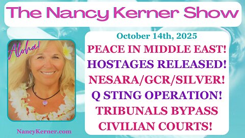 Peace in Middle East! Hostages Released! NESARA/Silver! Q Sting Op! Tribunals Over Civilian Courts!