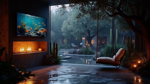 🔴 Escape stress with dreamy rainscapes & glowing fish tanks. A sensory journey to inner peace