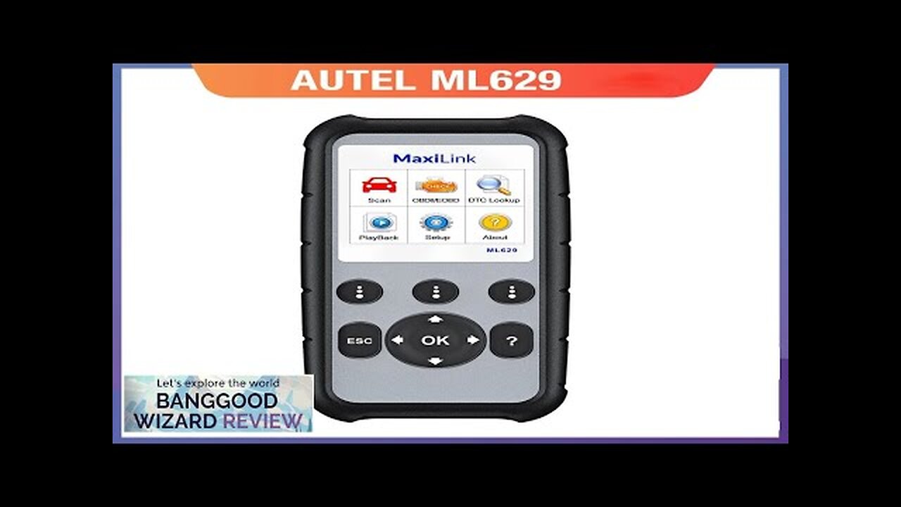 EU Direct Autel MaxiLink ML629 Enhanced CAN OBD2 Scanner with ABS SRS Review