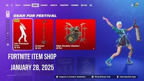 Fortnite Item Shop|January 28, 2025(*New* Key Sweeper Emote)