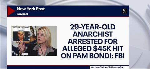 BREAKING NEWS:📣 A Minnesota man put out a $45,000 bounty on TikTok on Pam Bondi.
