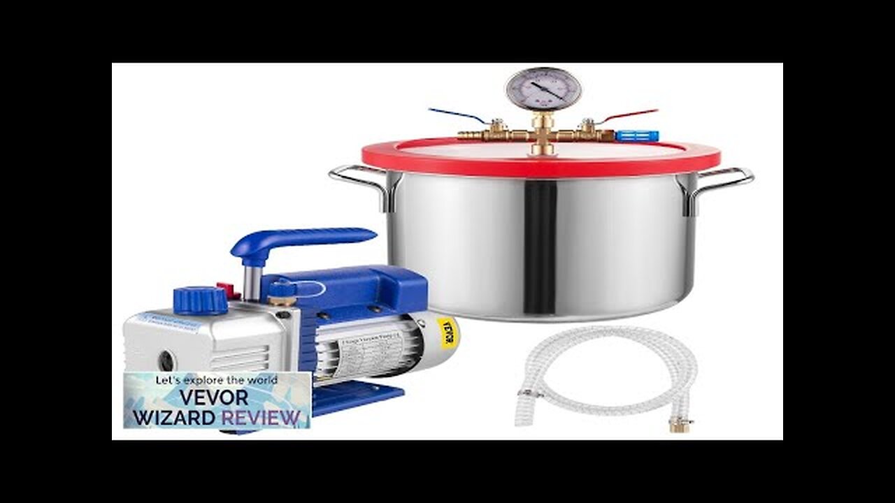 VEVOR 1.5 Gallon Vacuum Degassing Chamber Kit Stainless Steel Degassing Chamber 5.7L Review