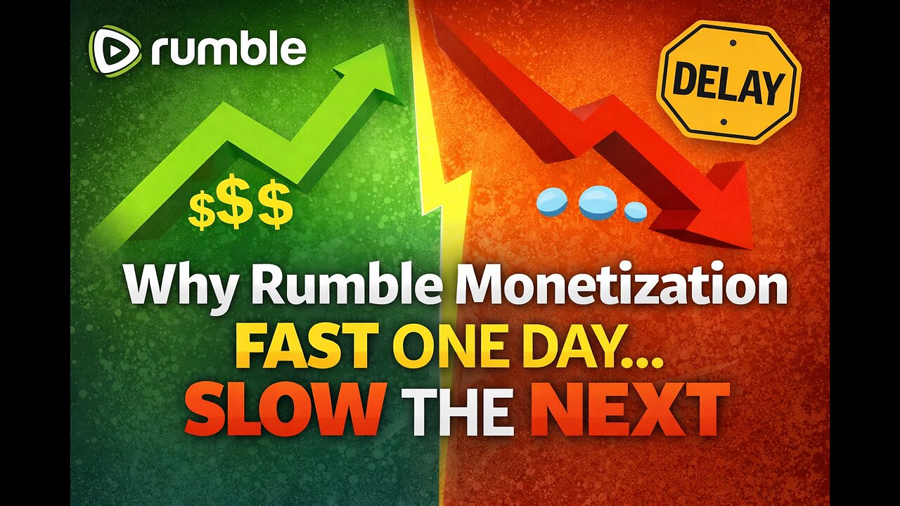 Why Rumble Monetization Is Fast One Day… and Slow the Next