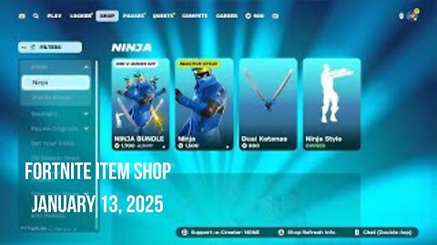 Fortnite Item Shop|January 13, 2025