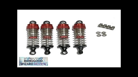 4PCS Upgraded Oil Filled Shocks Absorber Damper for Wrangler MNRC MN128 1/12 Review