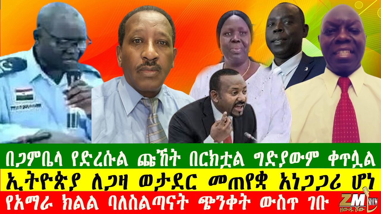 በጋምቤላ የድረሱል ጩኸት በርክቷል ግድያውም ቀጥሏል፣ኢትዮጵያ ለጋዛ ወታደር መጠየቋ አነጋጋሪ ሆነ፣ Zewdu show 201225