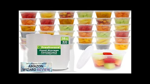 Freshware Food Storage Containers 50 Set 16 oz Plastic Deli Containers Review