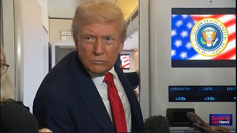 President Trump Gaggles with the Press on Air Force One, Oct. 12, 2025