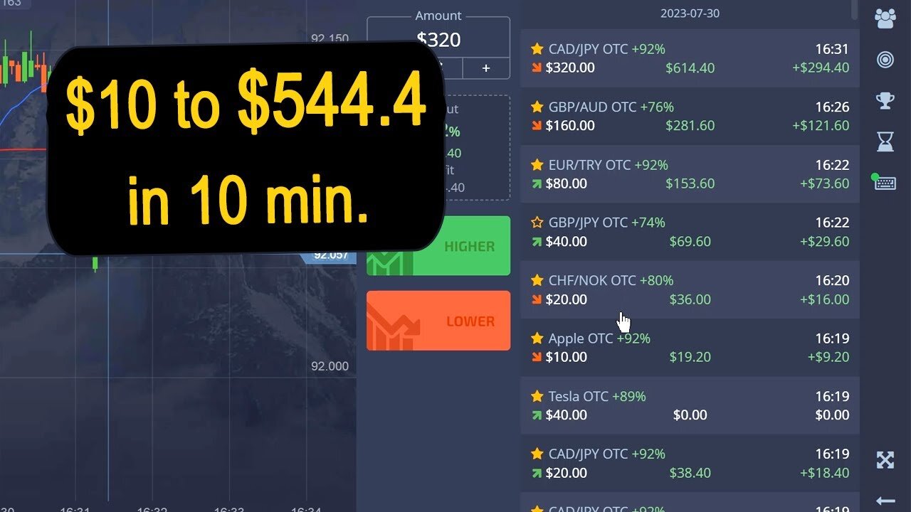 $10 to $544.4 in 10 min.