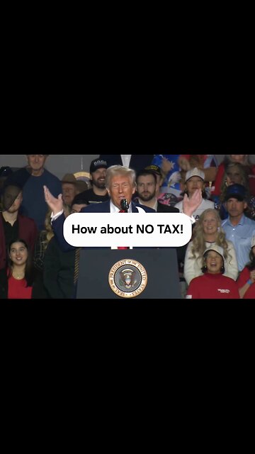 Trump Announces Plan To END Taxes!