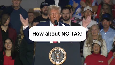 Trump Announces Plan To END Taxes!