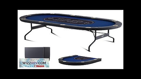 VEVOR 10 Player Foldable Poker Table Blackjack Texas Holdem Poker Table Review