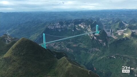 Huajiang Grand Canyon Bridge Opens in Guizhou, World's tallest bridge 