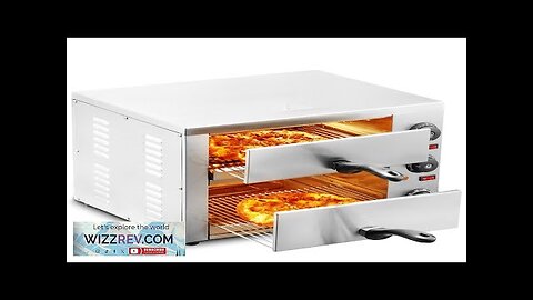 VEVOR Electric Countertop Pizza Oven 12" Adjustable Temperature 0-120Min Timer Review