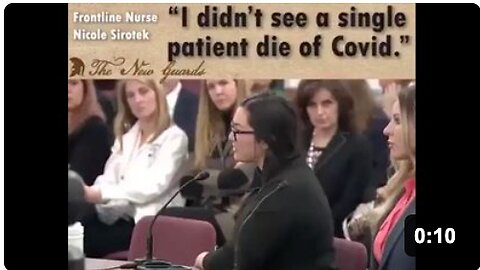 BOMBSHELL: Nurse admits “I didn't see a single patient die of COVID”