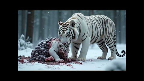 A White Tiger Cub, Injured by Millions of BARNACLES, was successfully rescued by a man