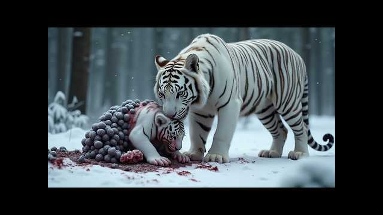 A White Tiger Cub, Injured by Millions of BARNACLES, was successfully rescued by a man